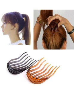 Women Hair Styling Clip Comb Insert Hairpin Updo Bun Maker Headwear Accessories - Picture 1 of 1