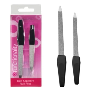 ROYAL FUNCTIONALITY DUO SAPPHIRE NAIL FILE METAL FILES STRONG LARGE AND SMALL - Picture 1 of 8