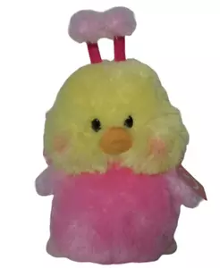 Aurora gelb rosa Baby Küken Ente Schmetterlingsflügel Plüsch Marienkäfer frech 9 Zoll NEU - Bild 1 von 9