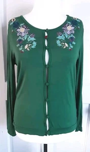 Joe Browns Green Button Top Floral Patterned Boho Hippy Peasant 14 - Picture 1 of 7