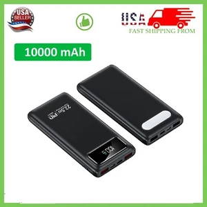 Power Bank 10000mAh Charging Portable External Battery Backup for Cell Phone - Picture 1 of 15