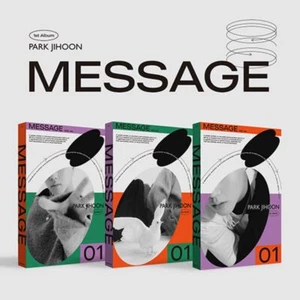 PARK JIHOON 1st Album [MESSAGE] Random Ver CD+80p P.Book+Poster(On Pack)+2p Card - Imagen 1 de 5