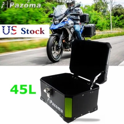 Maleta trasera maletero motocicleta 45L Cruiser equipaje superior para Harley Touring Honda Foto 1 de 4