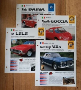 IMP Folder Collection (8) - Siata, Abarth, Iso, Facel, Matra, etc - Bild 1 von 4