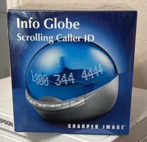 Sharper Image INFO GLOBE Scrolling Caller ID W1701 NOWY ZAPIECZĘTOWANY - Zdjęcie 1 z 8