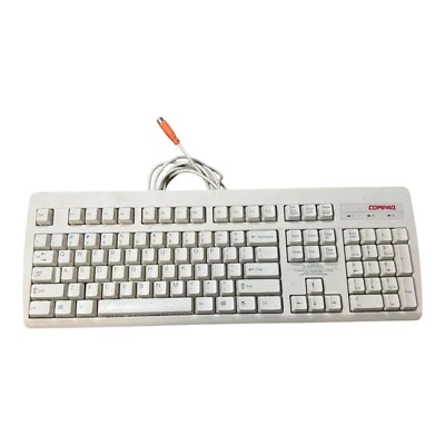 Vintage Compaq RT235BTW NMB PS/2 Mechanical Keyboard Untested - Image 1 of 4