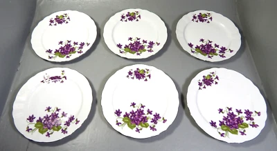 Tafelgeschirr Winterling Marktleuthen 6 Speiseteller Ø:24cm Porzellan-Silberrand - Bild 1 von 4