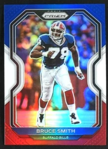 2020 Panini Prizm Bruce Smith #9 CALCIO Buffalo Bills Prizm Rosso Bianco e Blu - Foto 1 di 2