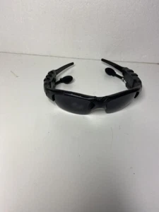 Bluetooth Earbuds Equipped Sunglasses Black - NEW - Picture 1 of 5