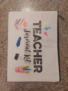 Kit de supervivencia para profesores bolsa de lápices con estuche para lápices con cremallera - Imagen 1 de 3