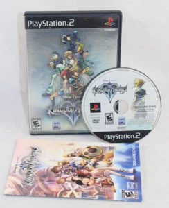Kingdom Hearts 2 II PS2 CIB (Sony PlayStation 2) Black Label Complete w Reg Card - Picture 1 of 13