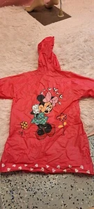Disney Kid's Minnie Mouse Rain Coat Unlined. Size Large - Picture 1 of 9