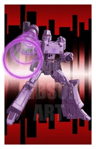 Transformers "Peace Through Tyranny" Giclée Art Print Poster Megatron Gen 1 G1 - Picture 1 of 1