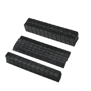 1/4 OZ BLACK TIRE WHEEL BALANCING WEIGHTS STICK-ON ADHESIVE 720PCS - Picture 1 of 4