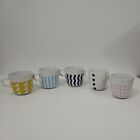SET OF 5 - retro IKEA FRAMKALLA Mug, mixed patterns 21 cl/210ml Tea OR Coffee