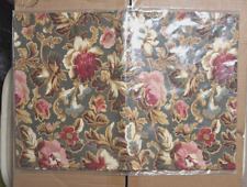 LONGABERGER MAJOLICA GARDEN & FLAX Fabric Reversible Placemats #23230 SET OF 2