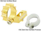 NEW Rakon Heli CNC 6mm Tail Motor Mnt w/Delrin Protection Gld mCP X/V2/mSR/mSR X