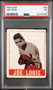 1948 LEAF #48 JOE LOUIS PSA 1 - Picture 1 of 2