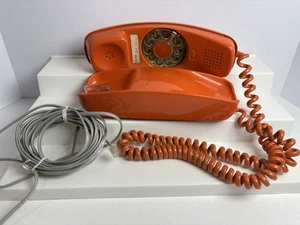 Vintage ITT Trimline Drehtelefon orange Modell 4639 - ungetestet - Retro 70er Jahre - Bild 1 von 12