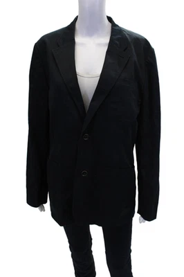 Ted Baker London Womens Cotton Two Button Long Sleeve Lined Blazer Navy Size 4 - Image 1 of 4
