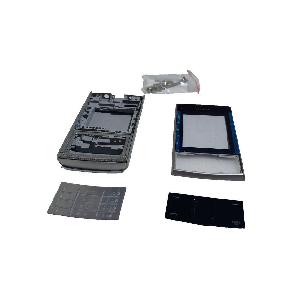 Nokia X3-00 Parti Corpo Tastiera Batteria Cover posteriore Argento Clr... - Immagine 1 di 4