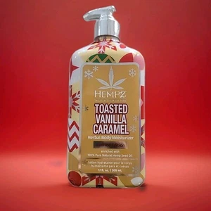 Hempz Toasted Vanilla Caramel Daily Moisturizer Body Lotion Fall Scents 17 oz - Picture 1 of 3