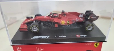 Ferrari SF21 #55 C.Sainz - 1:43 Burago Signature - NO BBR CMC MINICHAMPS - Immagine 1 di 4