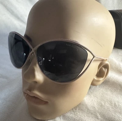 TOM FORD Sunglasses AUTHENTIC BEIGE Brown Round Anjelica FT 129 Limited Edition - image 1 of 4