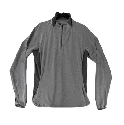 Camisa REI Coop Top Mujer Talla L Gris Pullover Cuarto Cremallera Agujeros para Pulgar Rendimiento Foto 1 de 4