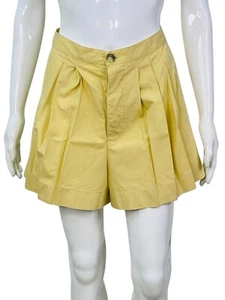 Doen New Women’s Shorts Mini Casual Pleated Beige Cotton Mini shorts Size XS - Picture 1 of 13