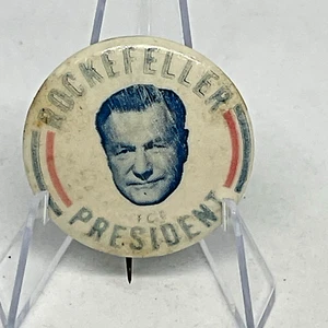 Rockefeller For President Presidential Political Button Pin Antique - Picture 1 of 2