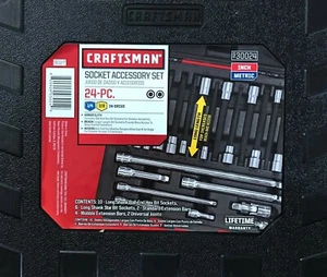 Craftsman 24 pc Reach and Access Socket Accessory Set Model 9-30024 Brand New!! - Picture 1 of 3