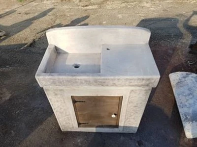 LAVELLO LAVANDINO LAVABO LAVATOIO VASCA DA GIARDINO IN CEMENTO MARMO E PIETRA - Immagine 1 di 4