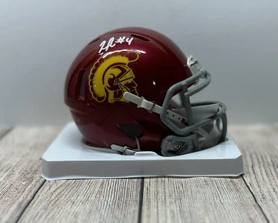 USC TROJANS JO’QUAVIOUS “WOODY” MARKS  SIGNED MIN HELMET JSA COA - Image 1 of 4