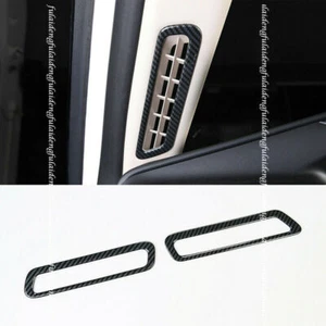 For Ford Explorer 2020-2024 Carbon Fiber Front A-Pillar Vent Outlet Cover Trims - Picture 1 of 5