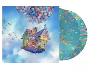 NEW UP MONDO BLUE SPLATTER Vinyl Original Motion Picture Soundtrack 2LP Pixar LP - Picture 1 of 7