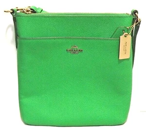 Purse - Coach - Crossbody Swing pack Bag - Grass Green - 8.5" x 8.5" - 48" Strap - Picture 1 of 3