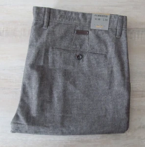 ALBERTO ROB TWO-TONE WOOL LOOK HOSE W 35 36 38 40 L 30 32 grau 990 *NEU* 99,95€ - Bild 1 von 3
