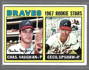 Charley Vaughan/Cecil Upshaw-Braves-1967 Topps Baseball Rookie Stars #179 - Picture 1 of 2