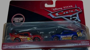 Disney Cars Lightning & Fabulous Lightning McQueen 2-Pack PACKAGE WEAR FREE SHIP - Picture 1 of 1