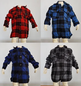 Australian Made Childrens Kids Boys Girls Woolen Bush Shirt Wool Winter Jacket - Picture 1 of 9