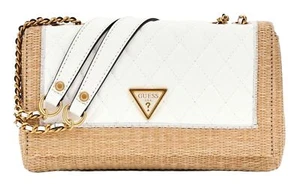 GUESS bolso bandolera Delfa Convertible Xbody Flap Natural / White - Imagen 1 de 3
