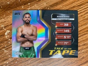 2024 Topps Chrome UFC Yair Rodriguez Tale of the Tape Refractor #9 - Picture 1 of 1