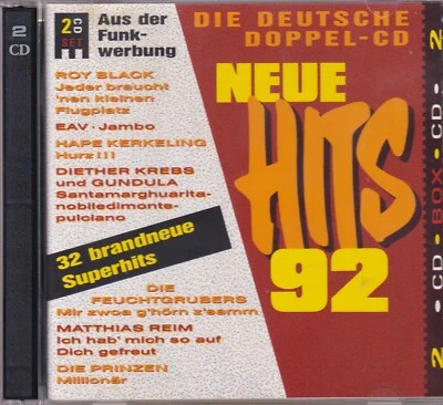 Neue Hits 92 - Roy Black, Diether Krebs, Die Prinzen - Doppel-CD-648- near mint - Bild 1 von 2