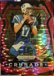 2020 Panini Prizm Draft Picks - Daniel Jones -Crusade Pink Pulsar -  Duke/Giants