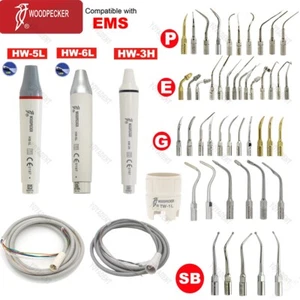 Woodpecker Dental Ultrasonic Scaler Handpiece Scaler Tips Scaling Tips Fit EMS - Picture 1 of 95