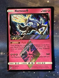 Xerneas 144/214 Sun & Moon Lost Thunder Prism Star Pokemon Card NM MINT - Picture 1 of 16