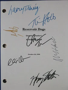Reservoir Dogs Signed Script X7 Quentin Tarantino Keitel Roth Madsen reprint - Picture 1 of 1