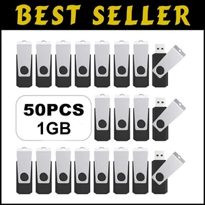 Convenient 50-Pack 1GB USB Flash Drives - Versatile & Compact Memory Solutions - Picture 1 of 11