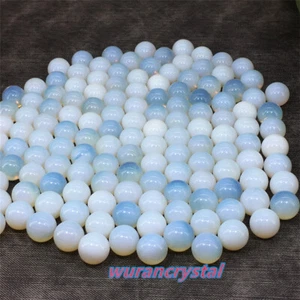 Top Opalite Gem Ball Quartz crystal skull reiki Healing Sphere Decor point 100pc - Picture 1 of 9